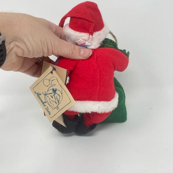 Vintage Annalee Dolls Santa with Sack Painted Face 1970s - Picture 3 of 5